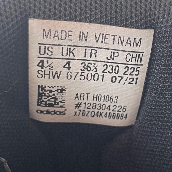 Adidas Shoes Men 4.5 Hoops MID sneakers Black White Basketball neon laces - Picture 8 of 11